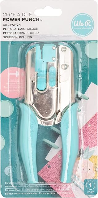 We R Memory Keepers Crop-A-DILE PWR PNCH DISC, Blue, 17x7cm