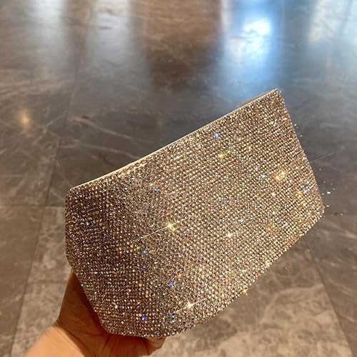 Miniatura 5 de Bling - Organizador multifuncional de acrílico transparente para maquillaje, organizador de cosméticos de lujo con diamantes de imitación,