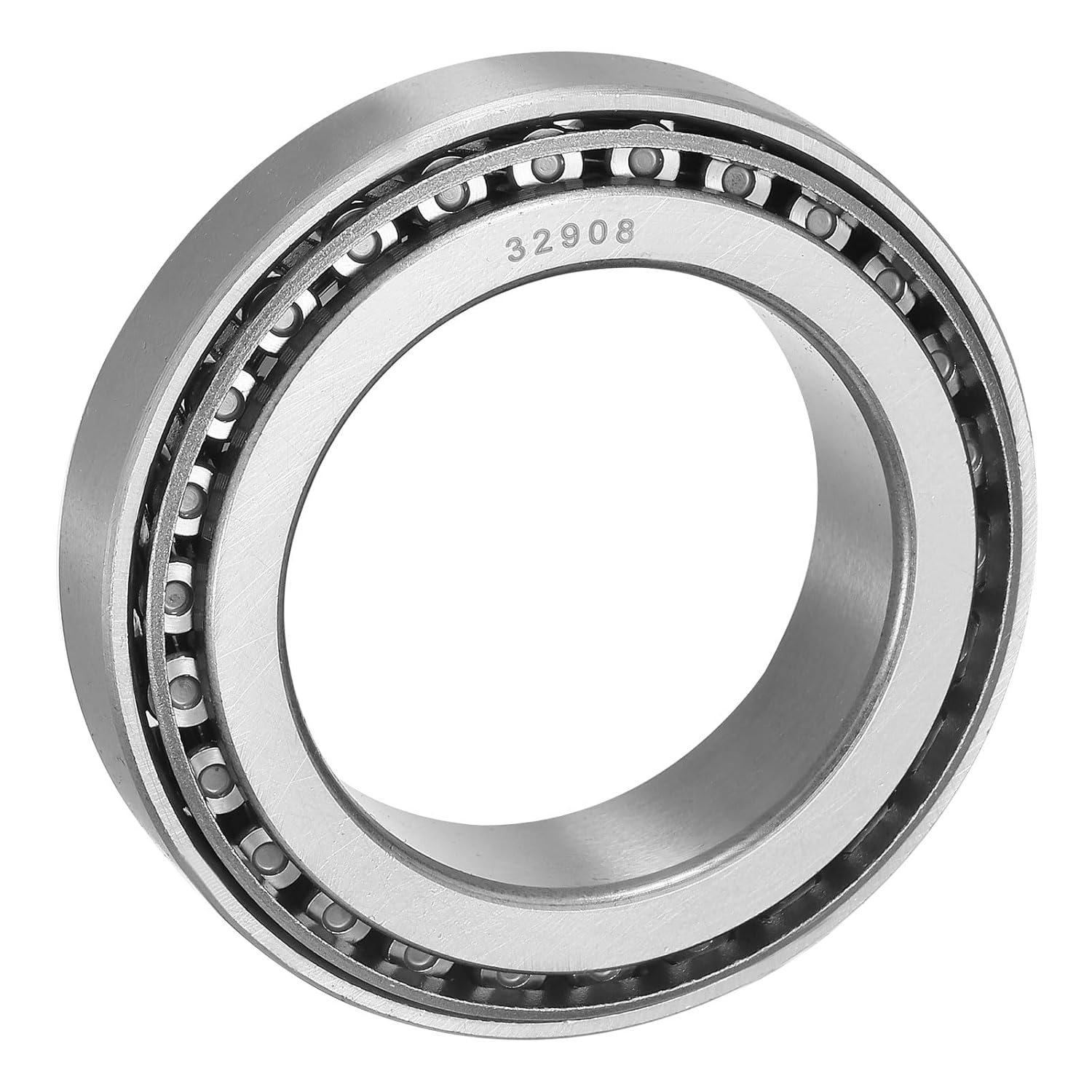 uxcell 32908 Tapered Roller Bearing Cone and Cup Set, 40mm Bore x 62mm OD x 15mm Thick, Chrome Steel Taper Bearing Set, ABEC-3