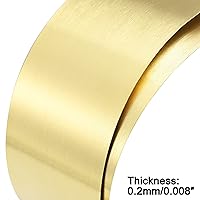 Vista 42 de uxcell Rollo de hoja de latón, placa 3,280.8 ft m x 82.0 ft m x 0.7 ft m de la hoja del metal