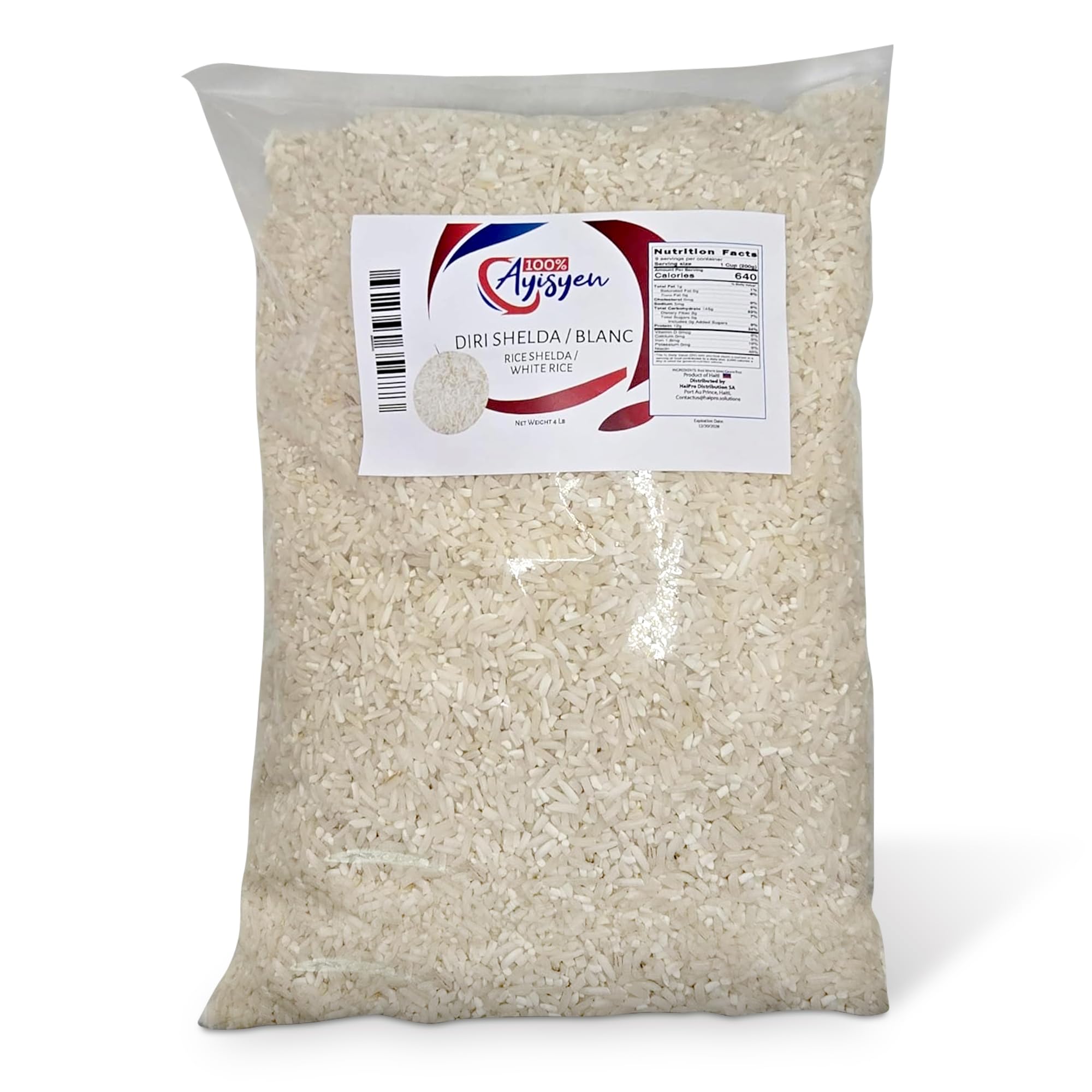 Riz Shelda - Diri Shelda- Rice Blancs- Directly from Haiti - 100% Ayisyen