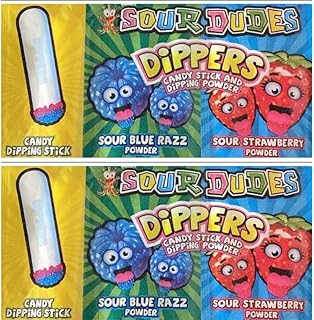 أصابع حلويات ومسحوق غمس من سور دودز ديبرز، قطعتين، صنع في كولومبيا