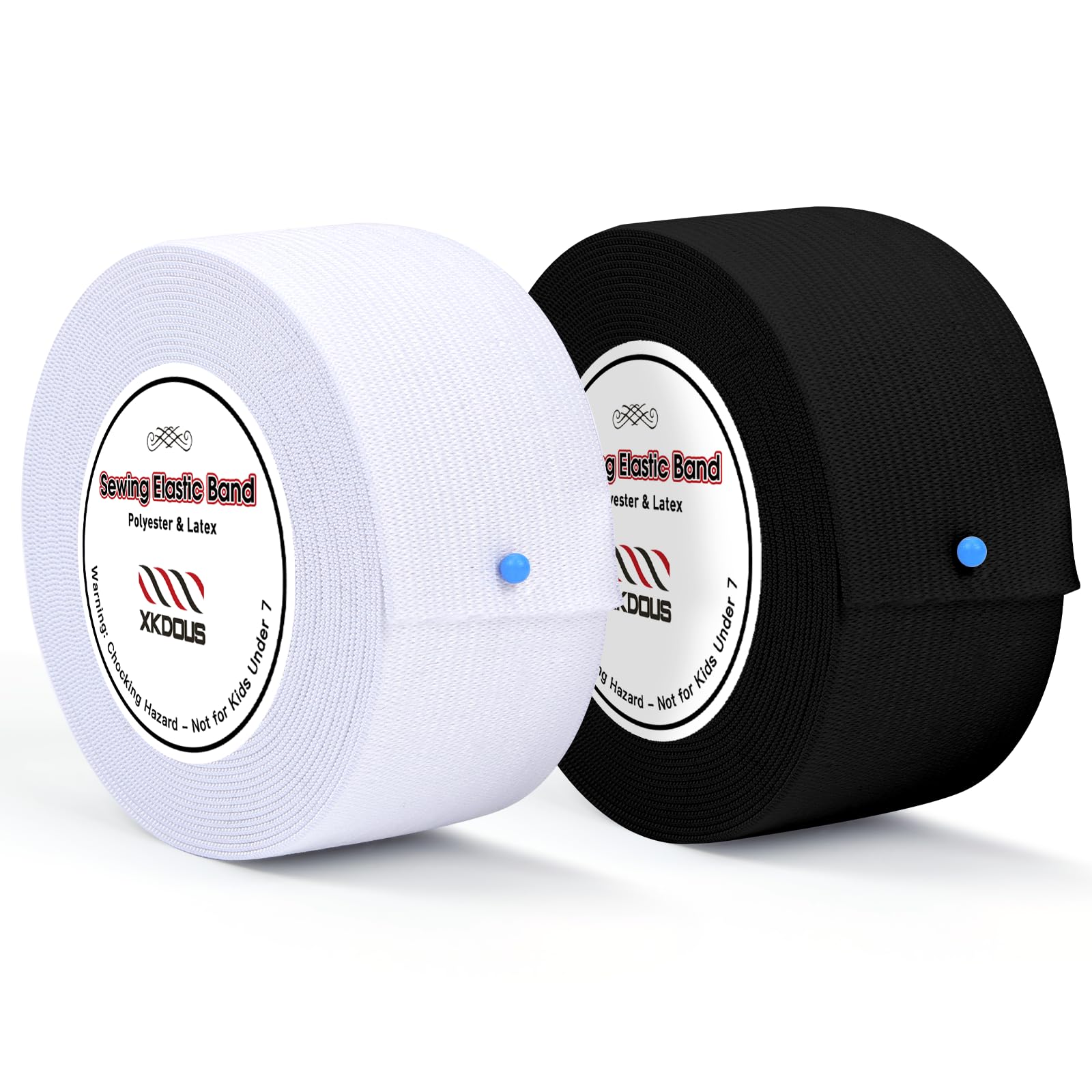 Sewing Elastic Bands - 16 Yards, 2 Rolls -14