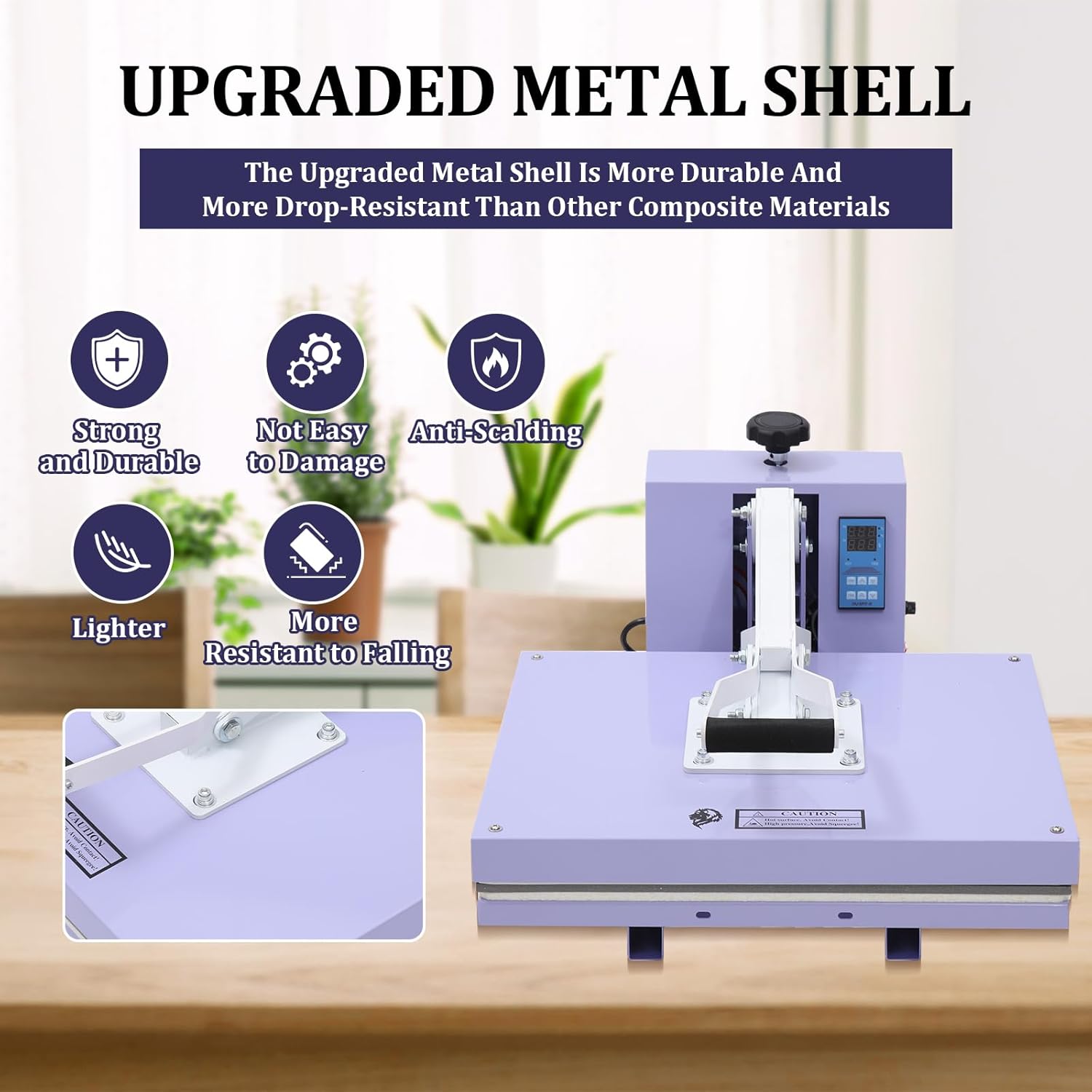 Heat Press Machine, 16 x 20 inch Flip Top Heat Transfer Machine, Fixed Digital Sublimation Heat Transfer Machine, T-Shirt Heat Press Machine for T-Shirts, Mugs, Hats, Plates, Caps