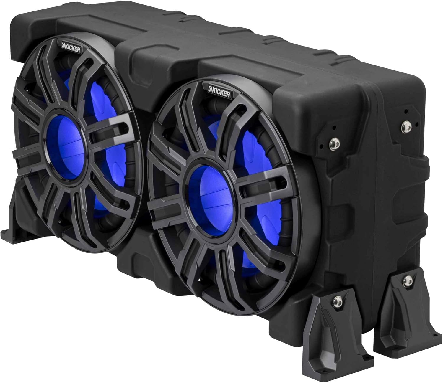 KICKER 51MWLE102 MWLE 10" (25cm) Loaded Premium Marine Sub Enclosure with Passive Radiator 2-ohm
