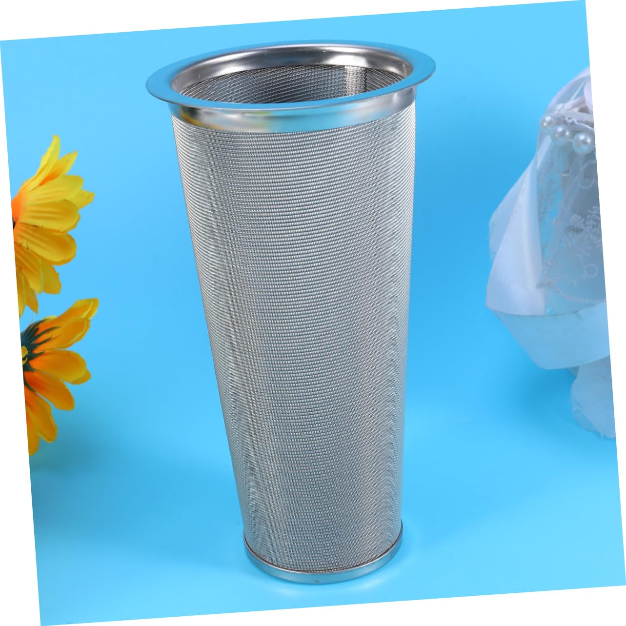 2piezas Colador De Café De Acero Inoxidable Filtro De Malla Fina Infusor De Té Para Uso Cocina y Cafeterías Diseño Forma De Cono