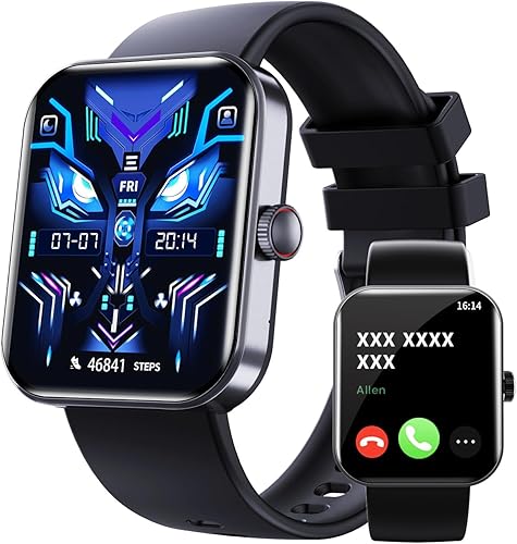 Reloj inteligente para hombres y mujeres con llamada Bluetooth, IP68 resistente al agua, modos deportivos, relojes de seguimiento de fitness,
