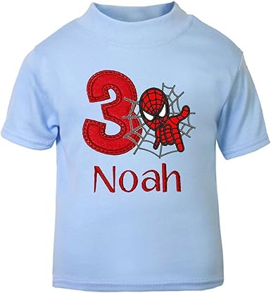 personalised spiderman t shirt