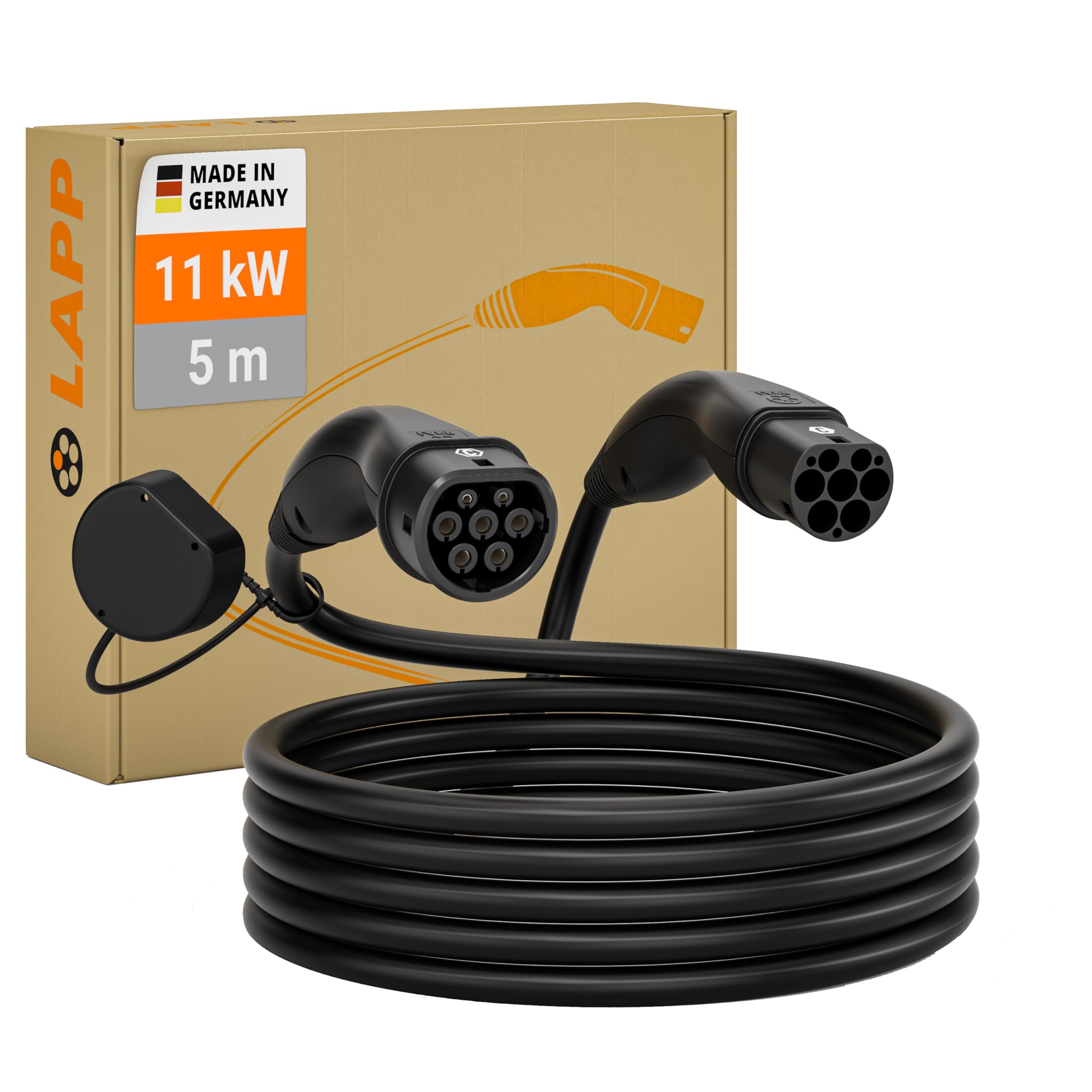 LAPP MOBILITY Ladekabel Typ 2, bis zu 11 kW, 5 m, schwarz (61779)