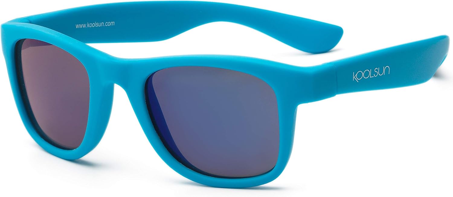 Wave - kids sunglasses - Neon Blue