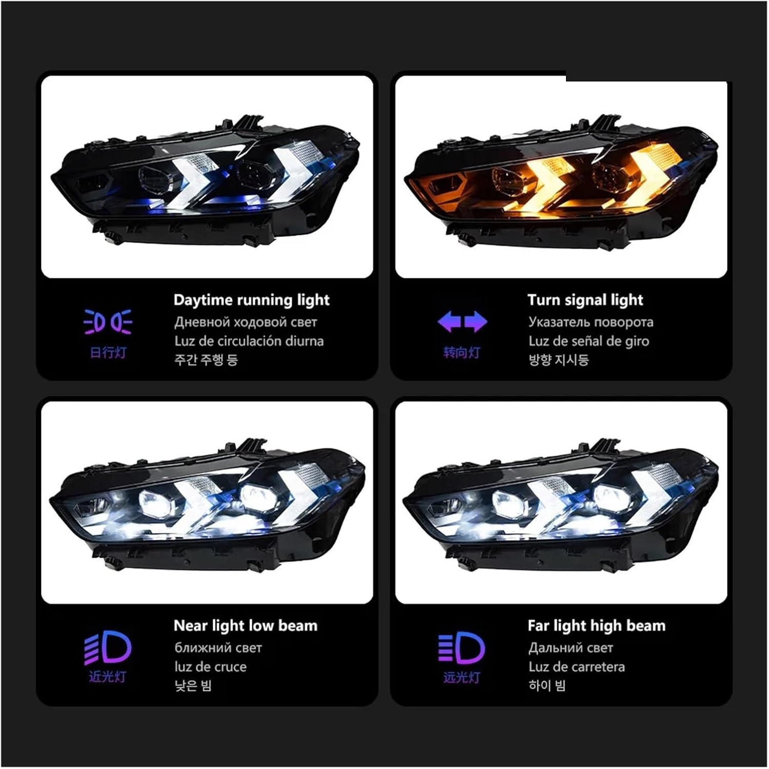 Car Lights For BMW X5 X6 LED Headlight Lens 2019-2022 G05 G06 Lci New Head Lamp Signal Front Automotive Accessories