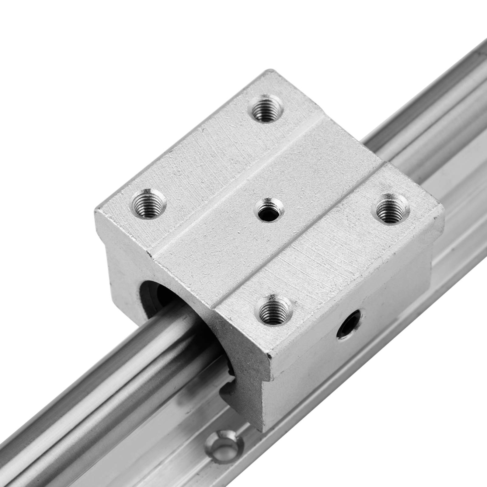 2 szt. 300 mm 12 mm liniowy wałek prowadnicy prowadnicy prowadnicy ślizgowej + 4 szt. zestaw bloków łożysk