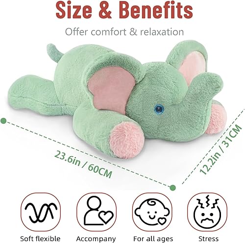 Miniatura 219 de Niuniu Daddy - Peluche con peso de perezoso para la ansiedad, almohada grande de 20 pulgadas para niños y adultos, juguete tierno como regalo