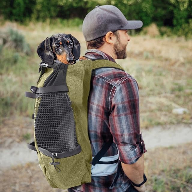 Foto 2 de 7 de PETCUTE Mochila para Perros Bolsa Transportin Gato Perro Medianos Transpirable Bolsa Portaperro…