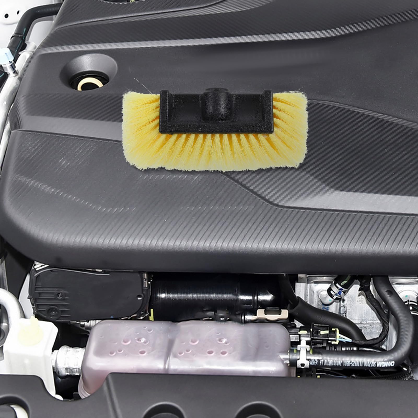 Cepillo de Limpieza Portátil Cabezal Extraíble y Cerdas Suaves para Furgonetas, Herramienta Compacta para Lavado de Vehículos en Exteriores