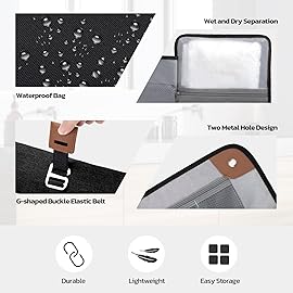 Estour Toiletry Bag for Men, Travel Essentials Travel Toiletry Bag, Water-Resistant Compact Bathroom Roll Organizer for Hygiene, Shaving kit, Gifts for men (3.Classic Black(Polyster))