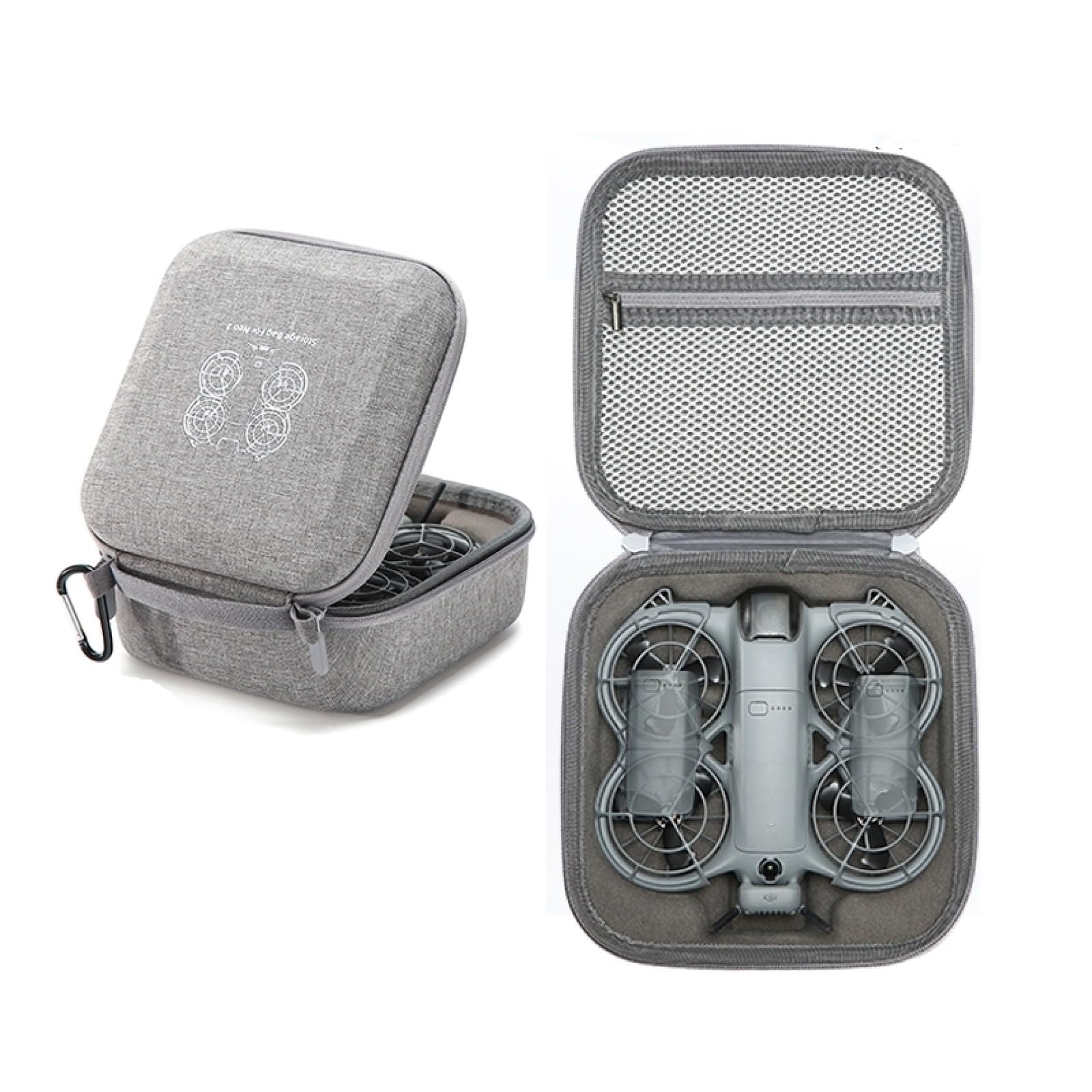 Neo 2 - Twarda, odporna na uderzenia, przenośna torba transportowa na podróże dla DJI Neo 2, torba do przechowywania dronów, mini torba transportowa dla DJI RC-N3, akcesoria do zdalnego sterowania, 32