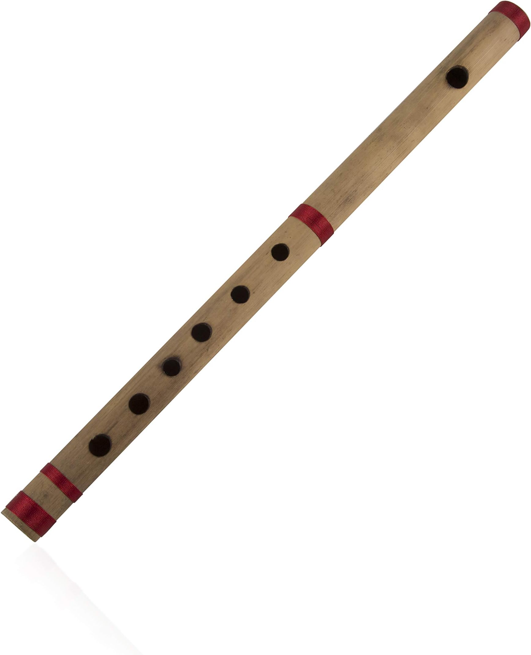 Unique Birthday Gift Ideas 14 Inch Authentic Indian Wooden Bamboo Flute in 'B' Key Fipple Woodwind Musical Instrument Recorder Traditional Bansuri Hand Crafted Novelty Gifts Him Her Kids