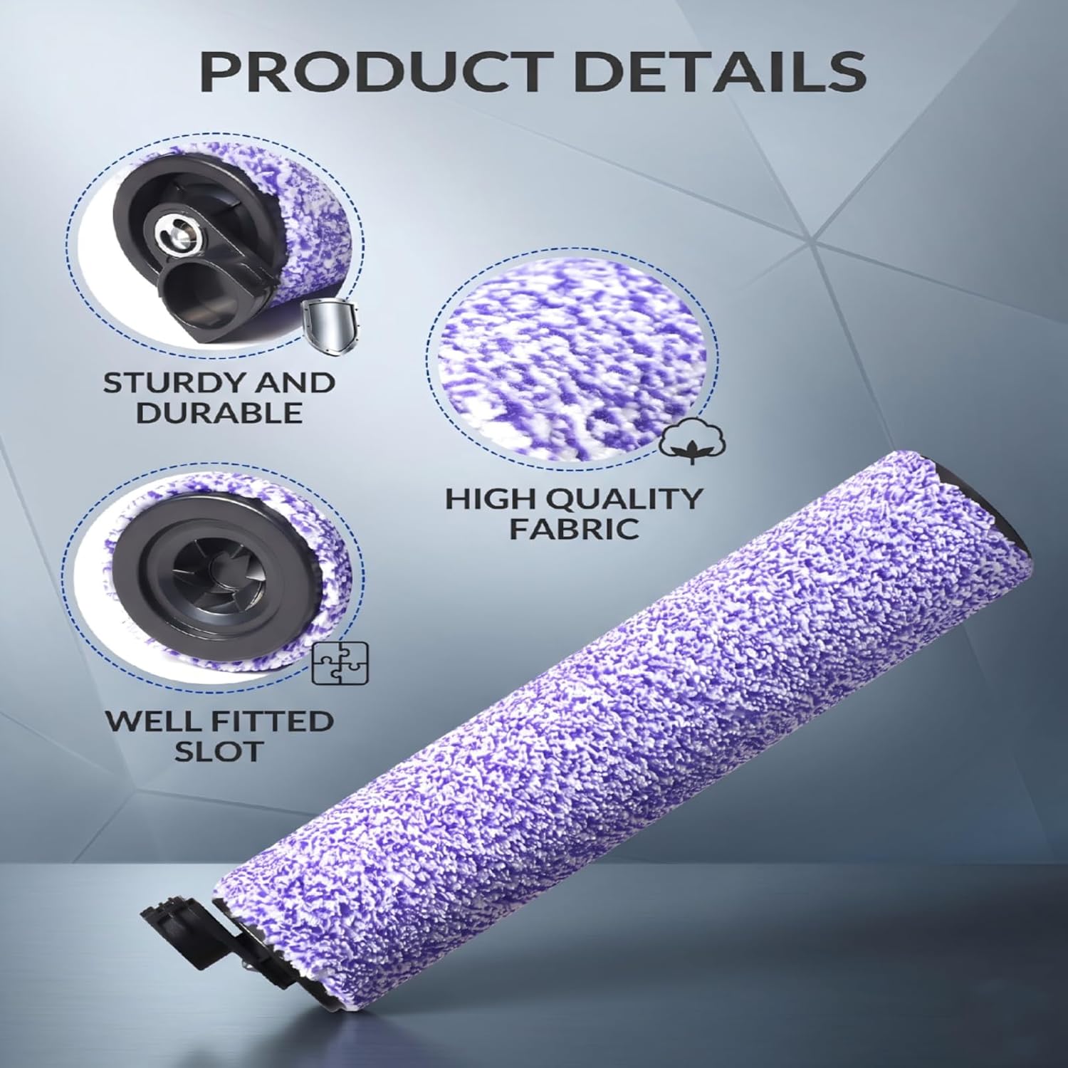 Replacement for Shark HydroVac Roller Filter Kit WD100 WD101 WD161 WD201 | Also fits WD200, WD200C, WD201C, WD101C, AW201, AW261, WD261, AW302; 3 brush rollers, 6 foam filters, 2 filters
