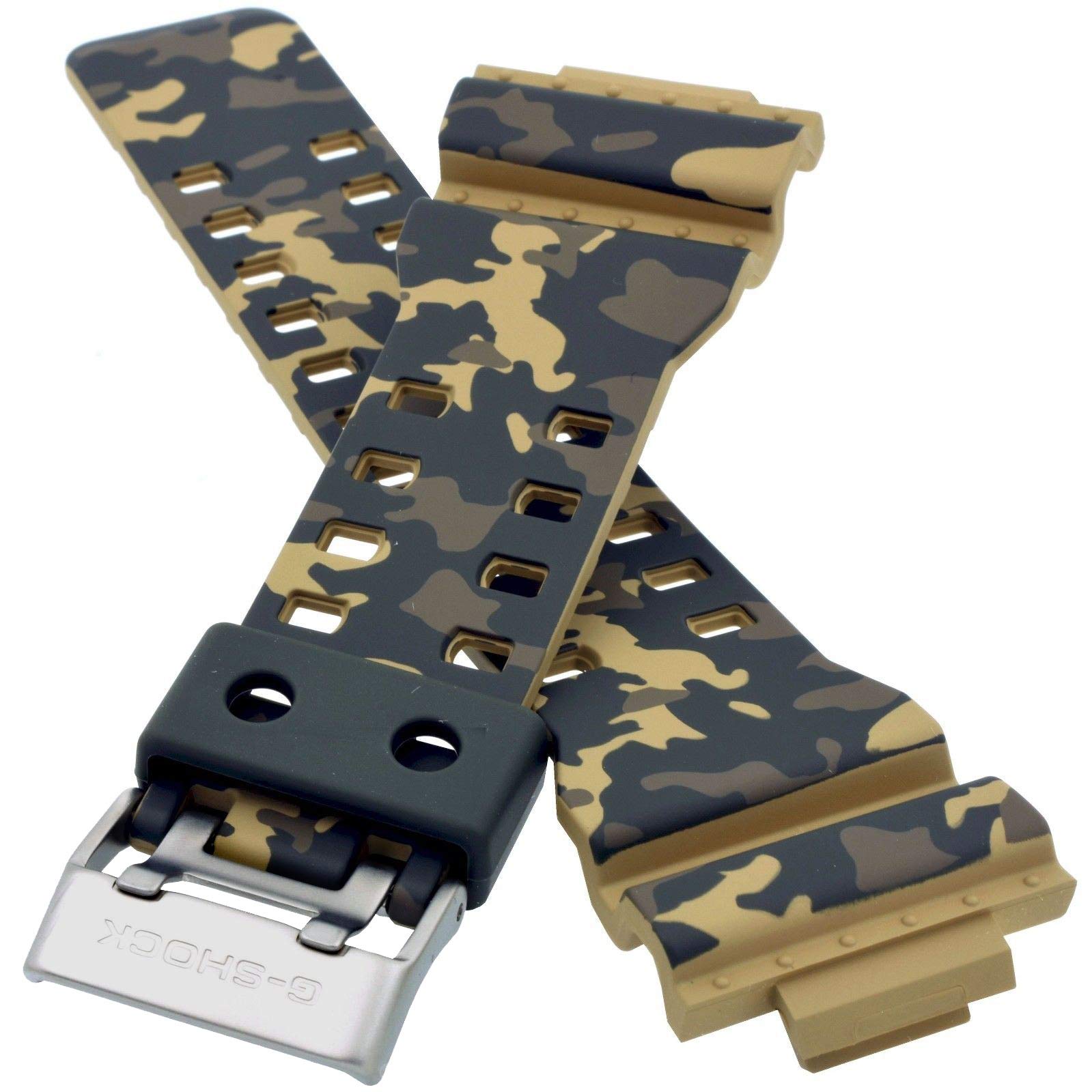 Casio 10507073 Genuine Factory Replacement Camouflage G Shock Band - GA1000CM-5A, GD120CM-5