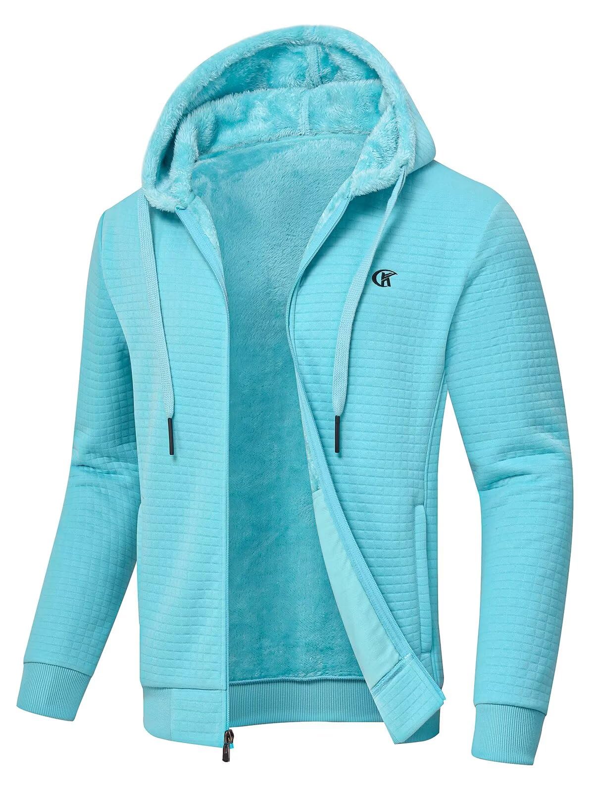 yuyangdpb Sherpa Lined Zip Up Hoodie