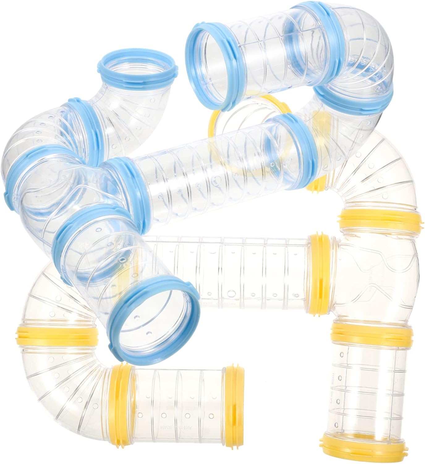 2sets Hamster Tube DIY Tunnel System Accessories for Cage Habitrail Compatible