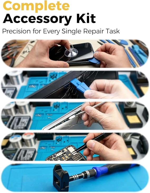 80 IN 1 Professional Computer Repair Tool Kit, Precision Screwdriver Set with 56 Bits, Magnetic Screwdriver Set for Laptop, PC, MacBook, Tablet, iPhone, PS4, Electronics, Gamer Tech Gifts for Men