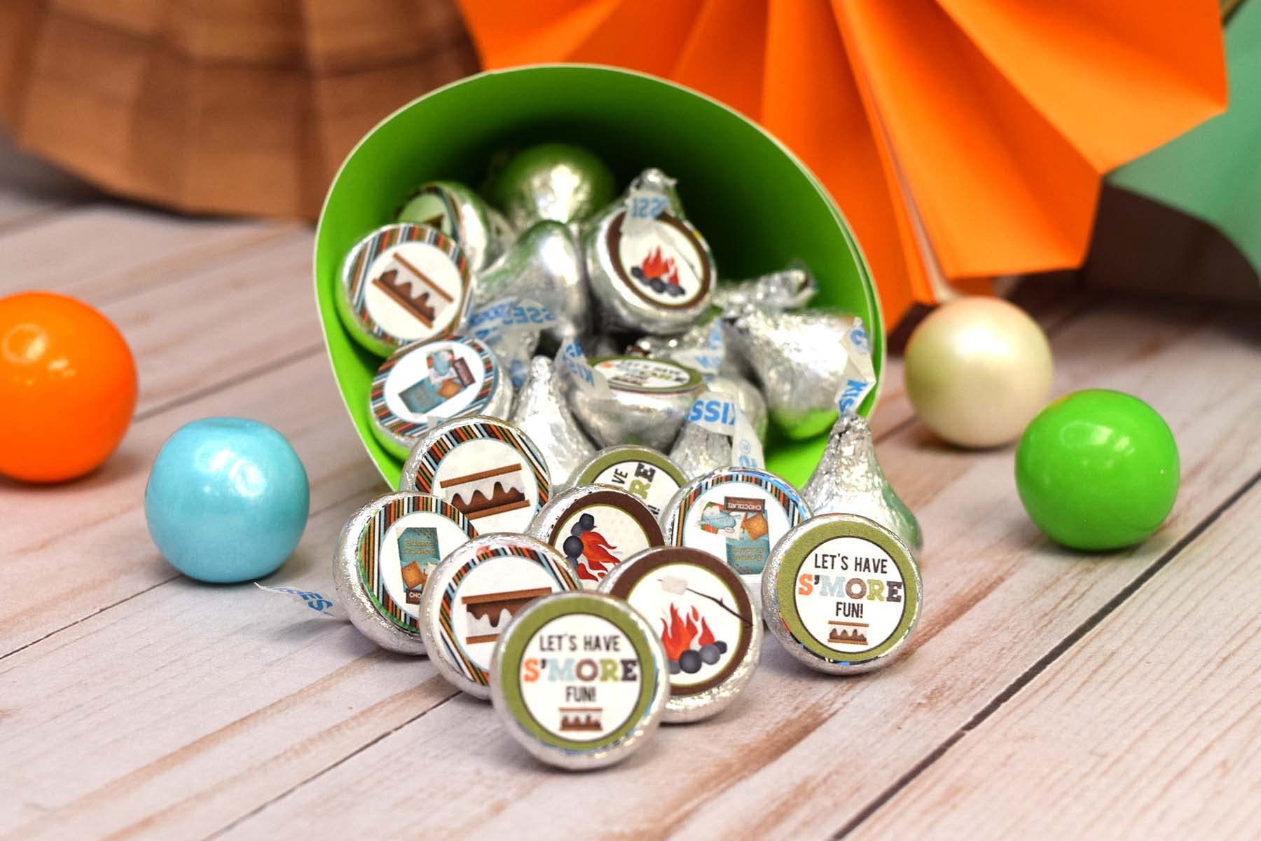 Taco Bout A Party! Mexican Fiesta Themed Birthday Circle Stickers - 300 Count, 0.75" For Chocolate Kisses, Goodie Bags & More - View #3