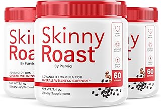 (3 Pack) Skinny Roast Powder - Skinny Roast Coffee - Skinnyroast Advanced Formula, Skinny Roast Supplement Powder for Coffee, Skinny Roast Maximum Overall Wellness Support Reviews - USA (3 Bottle)