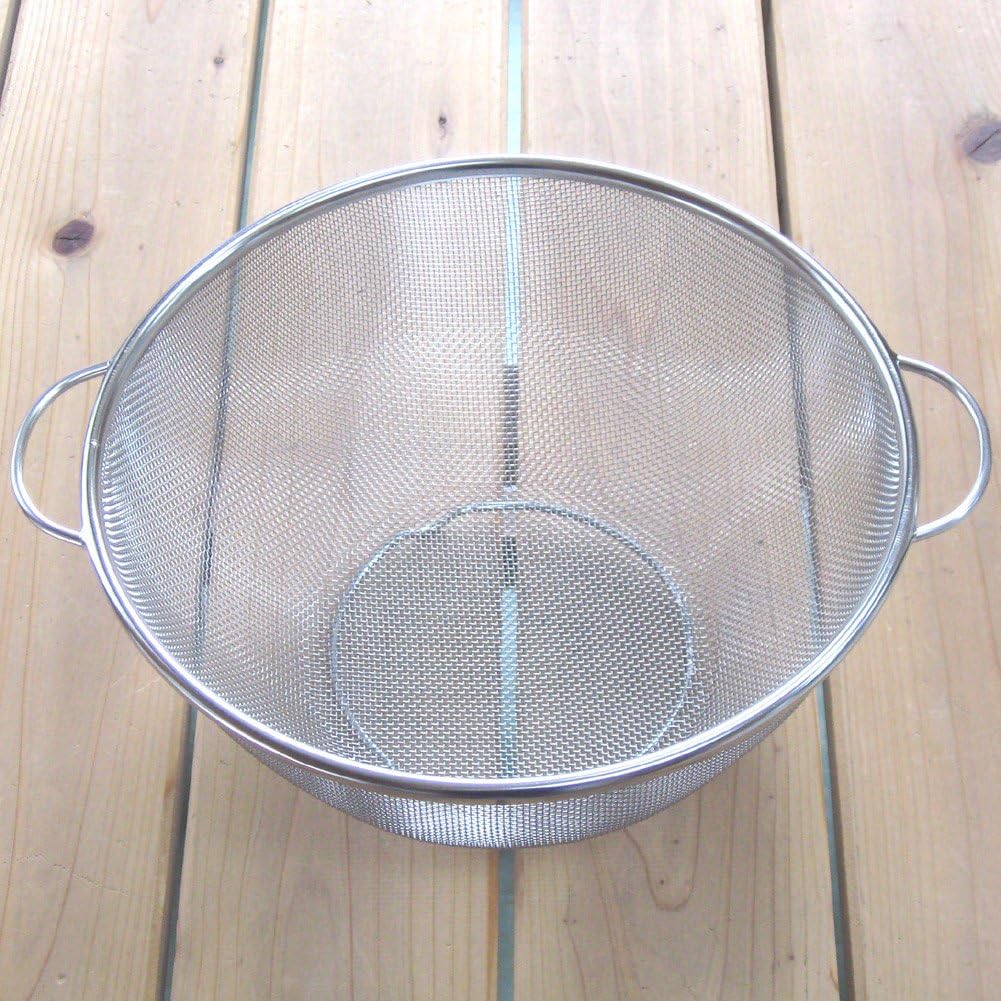 Nagao Tsubamesanjo Colander Outer Diameter 8.7 inches (22 cm), 18-8 Stainless Steel, Made in Japan