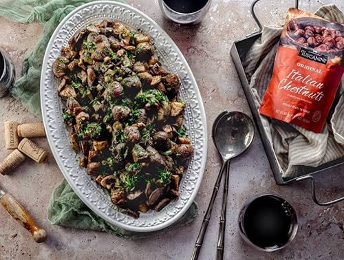 Miniatura 4 de Tuscanini Castañas italianas de alta calidad 35 onzas paquete de 3  Tostadas peladas y listas para comer  Gran fuente de fibra y antioxidantes