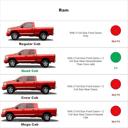 Miniatura 9 de 94307 Deflector de viento para ventana lateral, juego de 4 protectores de lluvia con cinta de canal, visera de ventana para Dodge Nitro 2007-2012