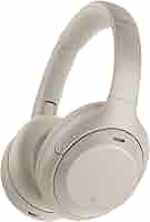 Sony WH1000XM4 Słuchawki Nauszne, Srebrny, Do 30h Pracy