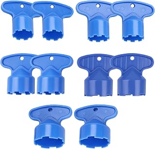 10 Piezas Herramienta de Llave para Extracción de Aireador de Grifo, Set de Llaves para Mousseur Grifo, Herramienta de Desmontaje para Aireador, 5 Tamaños M16,5 M18,5 M21,5 M22 M24