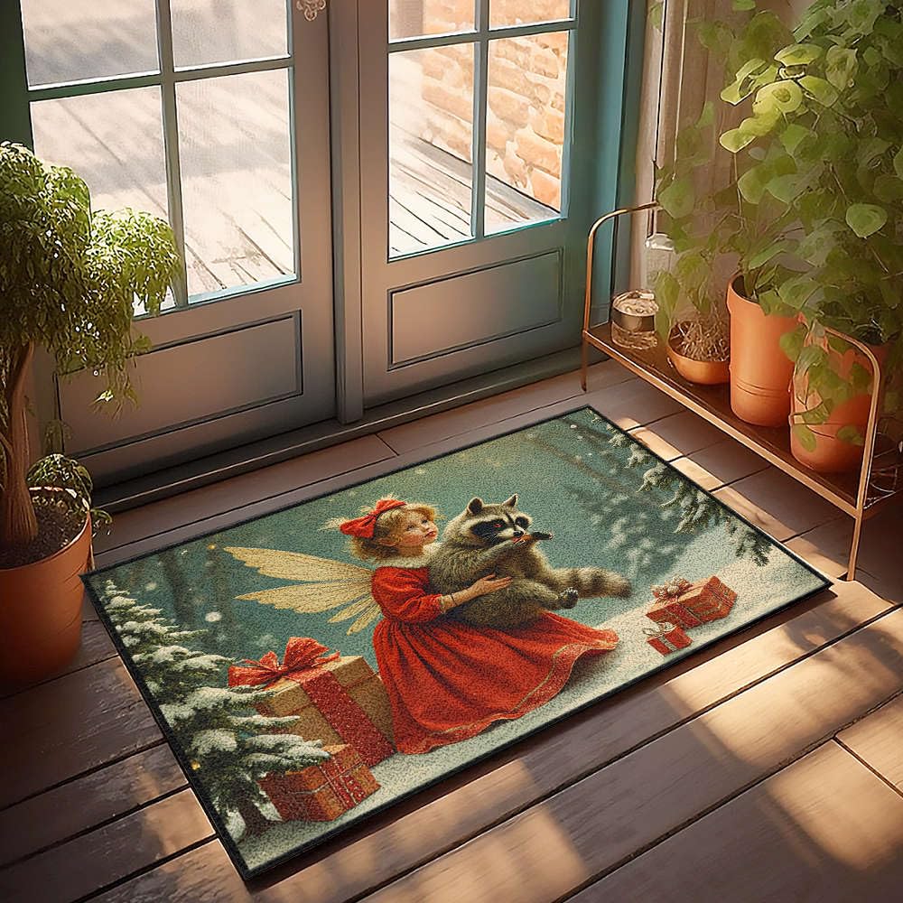 Tapis de porte intérieur absorbant antidérapant 65 x 90 cm pour entrée propre