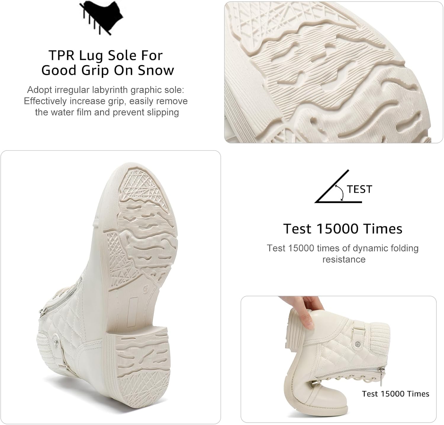 STQ Women's Combat Boots Lace up Ankle Booties - Image 6