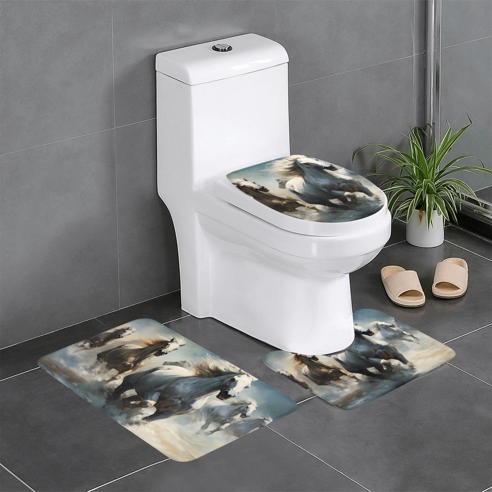 Tapis de bain antidérapants avec séchage rapide pour sécuriser la douche