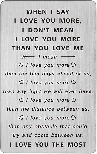 Miniatura 7 de TANWIH Regalo de tarjeta I Choose You regalos de novio de novia en el día de la boda tarjetas I Love You regalos para él marido compromiso San