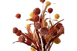 Handmade Artificial Globe Thistle Bouquet - An Enchanting Symphony of Nature's Beauty