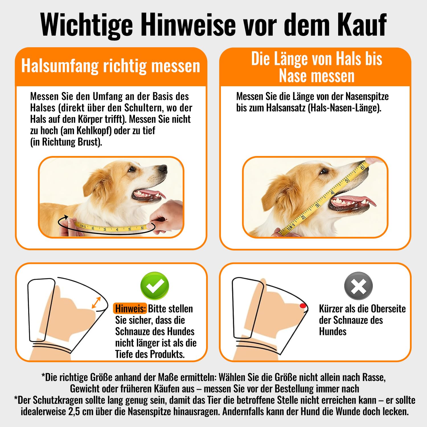 GGW Weiche Halskrause Hund verstellbar atmungsaktiv (Dunkelblau, M) | Bequemer Leckchutz-Schutzkragen für Hunde. Ideal für postoperative Pflege oder Hautjucken. Verstellbarer Halsumfang.