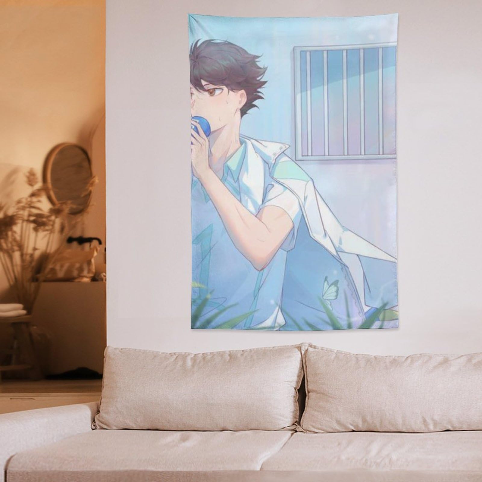 Amazon.co.jp: タペストリー 及川徹 ハイキュー!! 大判 壁掛け モダン