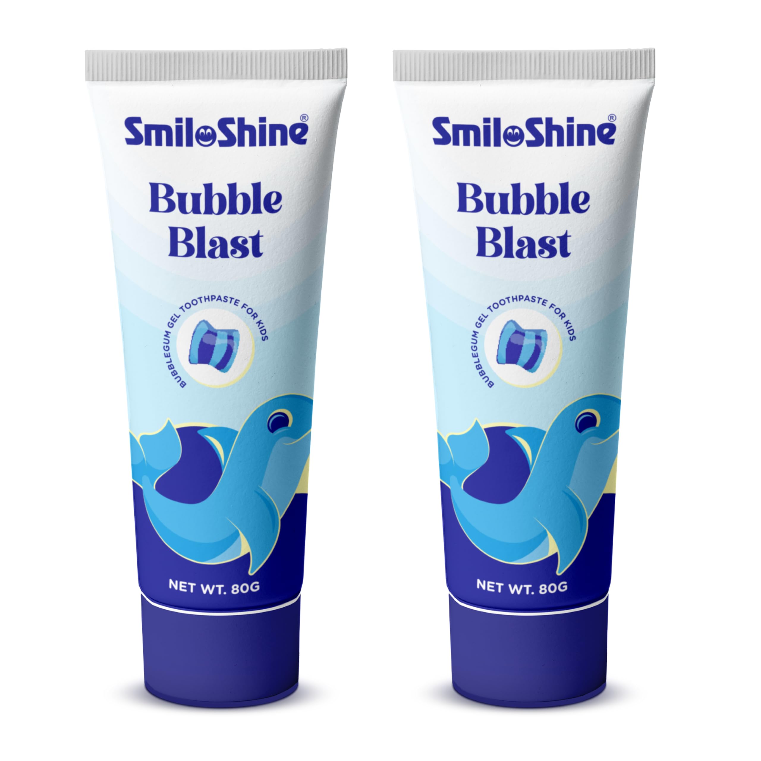 SmiloShine 80g x 2 Pack Gel Toothpaste for Kids Toothpaste Baby Plaque Removal, No Artificial Flavors, Prevents Cavities, Effective Oral Care (Bubblegum)-image-40