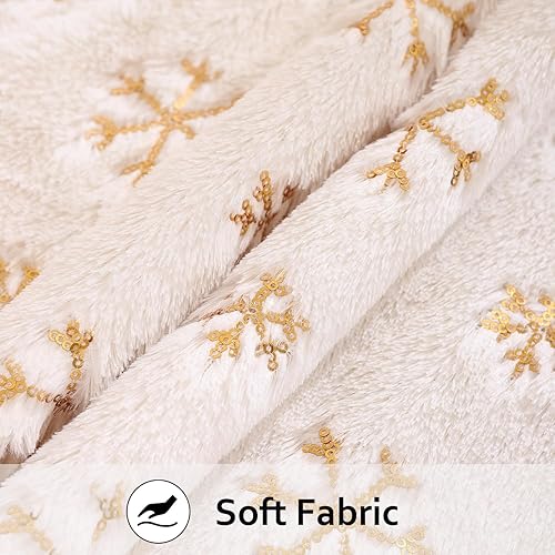 Miniatura 2 de Tosleo Fundas de almohada de Navidad de 18 x 18 pulgadas, juego de 2 fundas de almohada de lentejuelas con copos de nieve de Navidad, fundas de