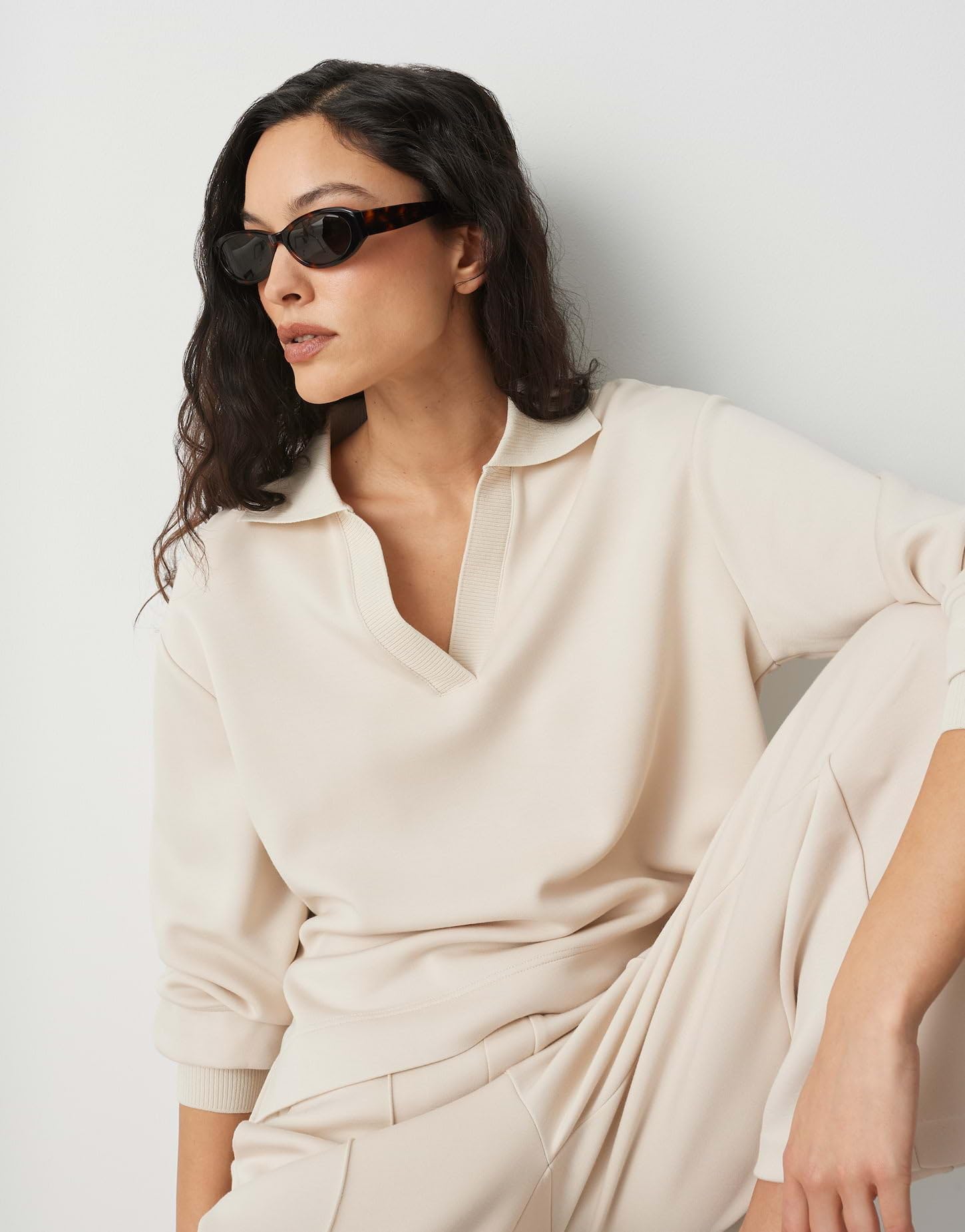 OPUS Damen Sweatshirt | GYHA Regular Sweatshirt im weichen Viskose Mix