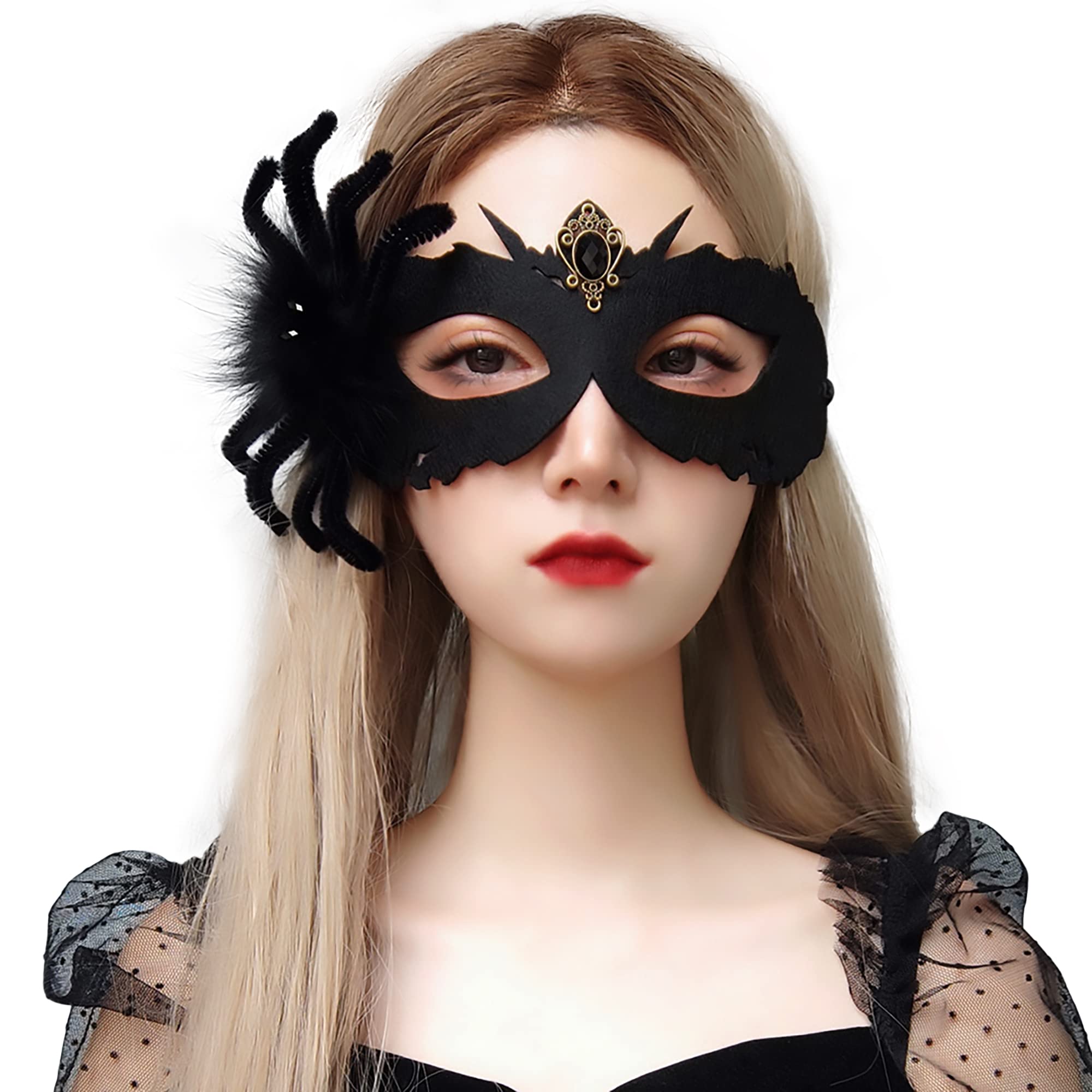 Bonnie Z. Leonardo Masquerade Mask for Women Black Masquerade Mask