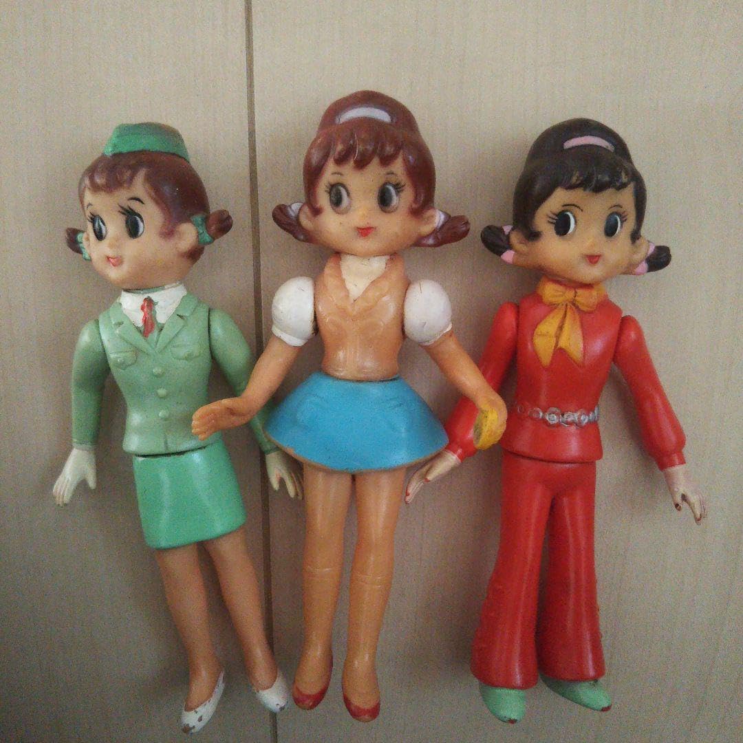 Amazon.co.jp: ひみつのあっこちゃんフィギュア3体 56 : Toys & Games