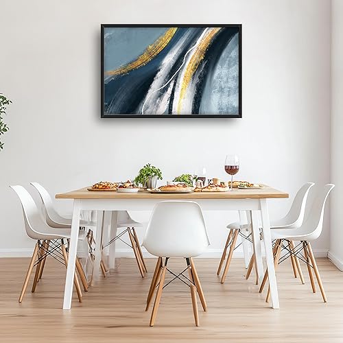 Miniatura 4 de Arte abstracto de pared grande enmarcado para decoración de pared para sala de estar, imágenes abstractas de gran tamaño, pintura moderna extra