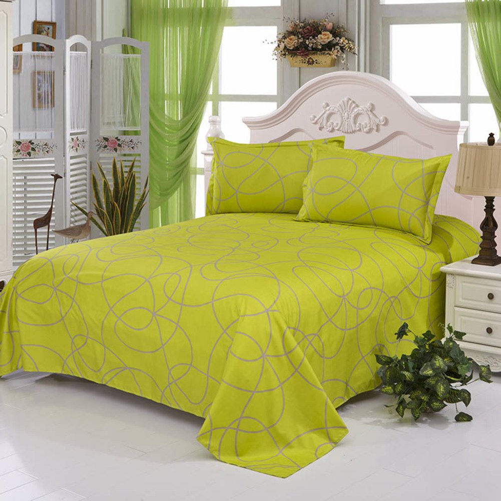 Feuilles individuelles super doux 160x230cm drap lit imprimé