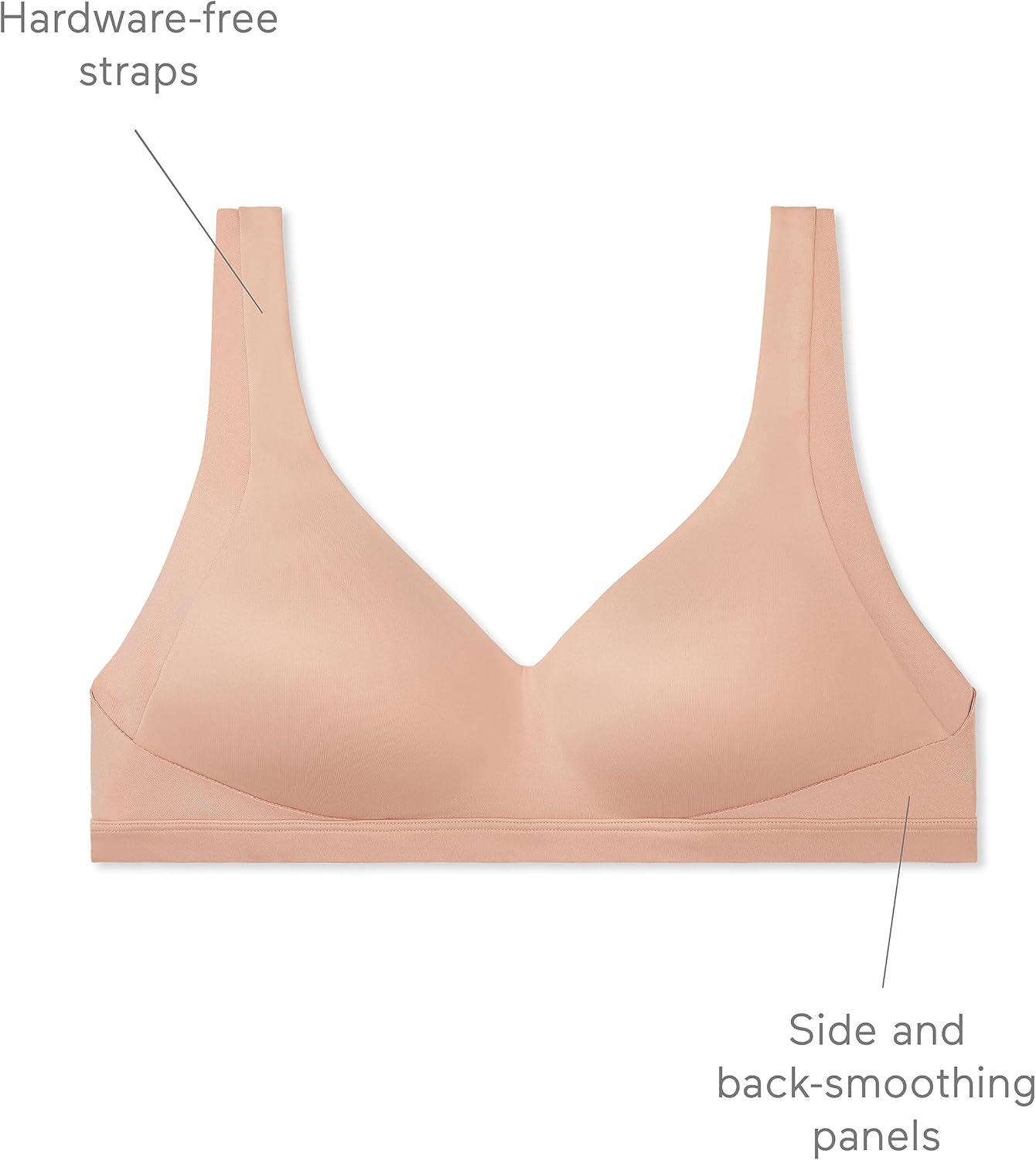 Warner's Womens No Side Effects Underarm and Back-Smoothing Comfort Wireless Lightly Lined T-Shirt Bra Ra2231a - Image 5
