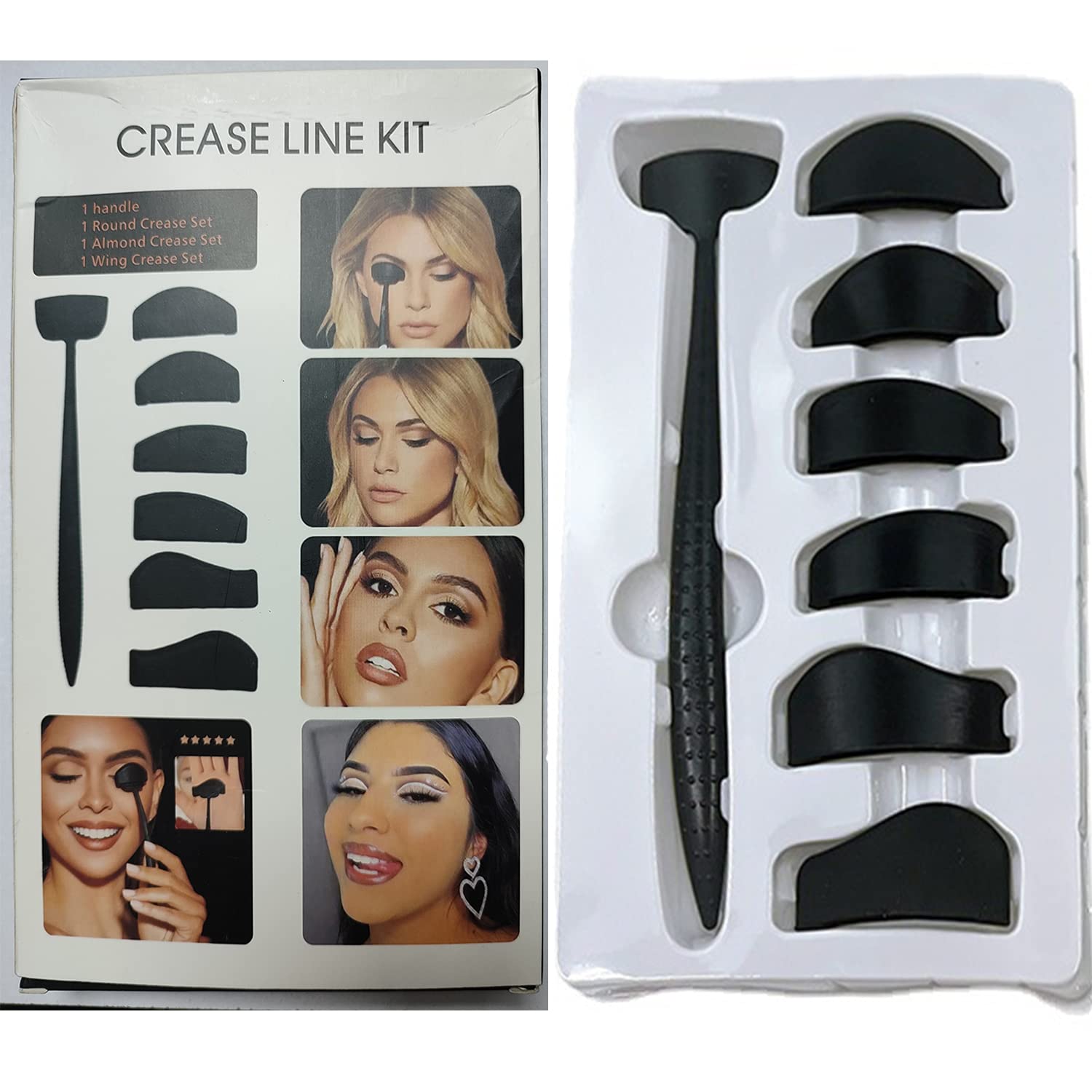 Buy Crease Line Kit, 6 In 1 Eyeshadow Stamp Kit, Cut Crease Stamp